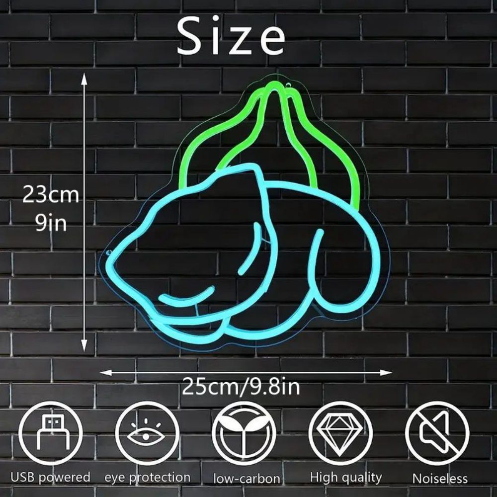 Bulbasaur Neon Sign